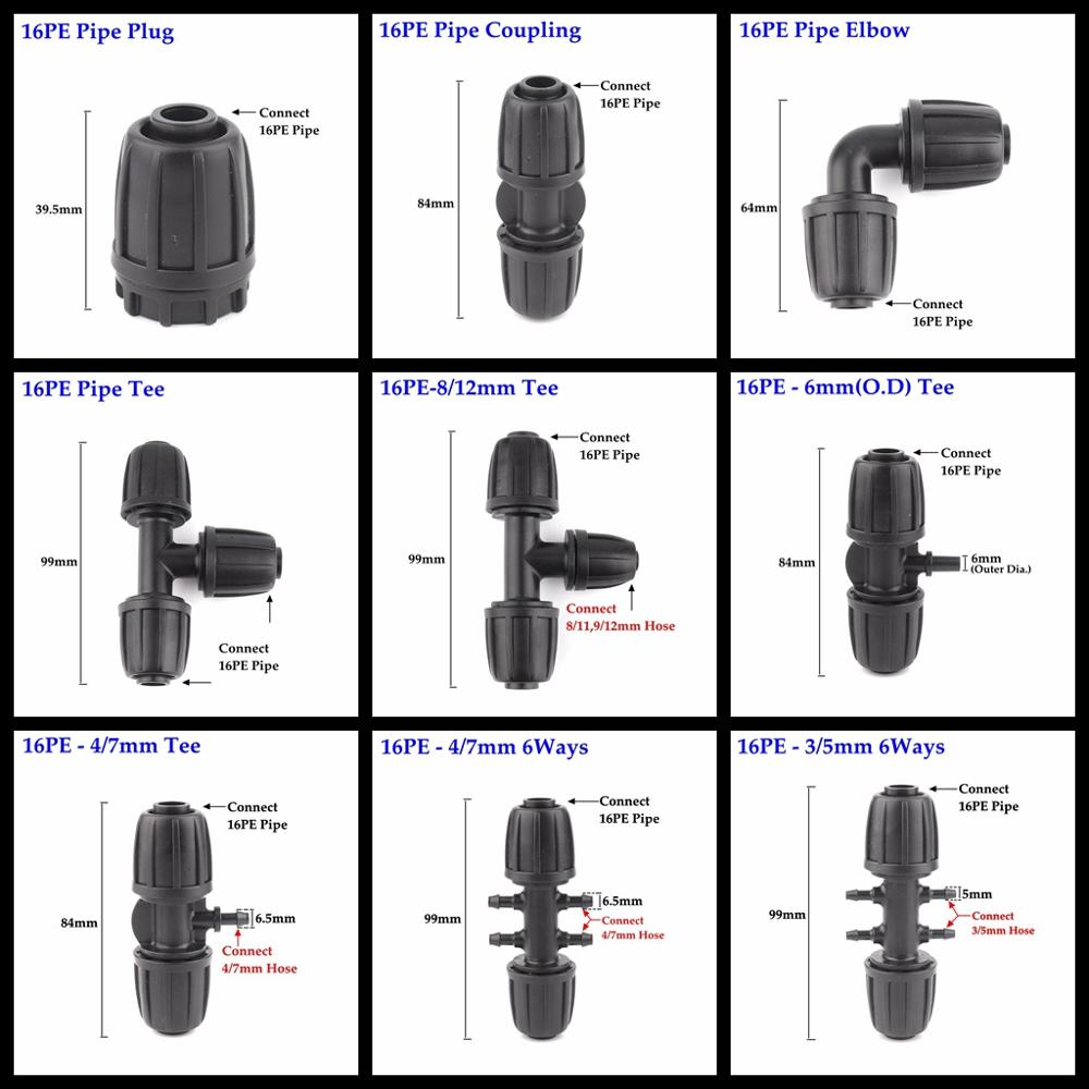 2 uds nuevos conectores de tub - Farming Pipe For Agriculture reseña y precio