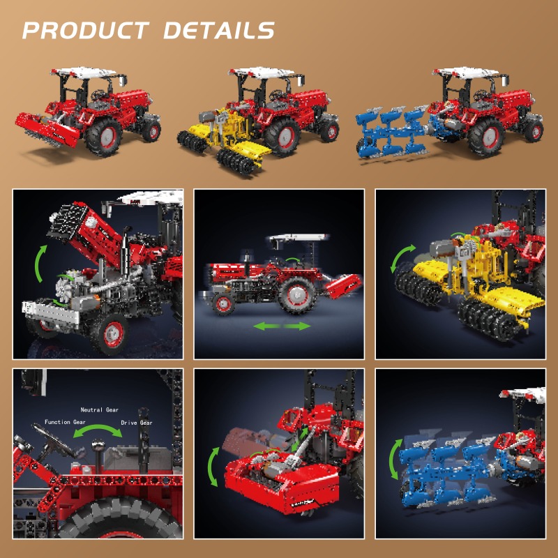 Mould King 17064, 1857 Piezas, - Is Farming Under Agriculture reseña y precio